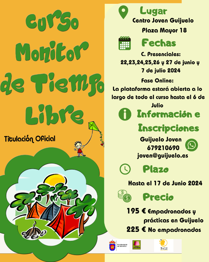 Abiertas las inscripciones para el curso de monitor y tiempo libre | Imagen 1