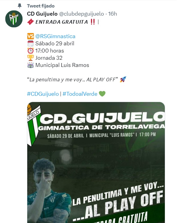 El CD Guijuelo quiere llenar el Municipal y clasificarse para el playoff con entrada libre al campo | Imagen 1