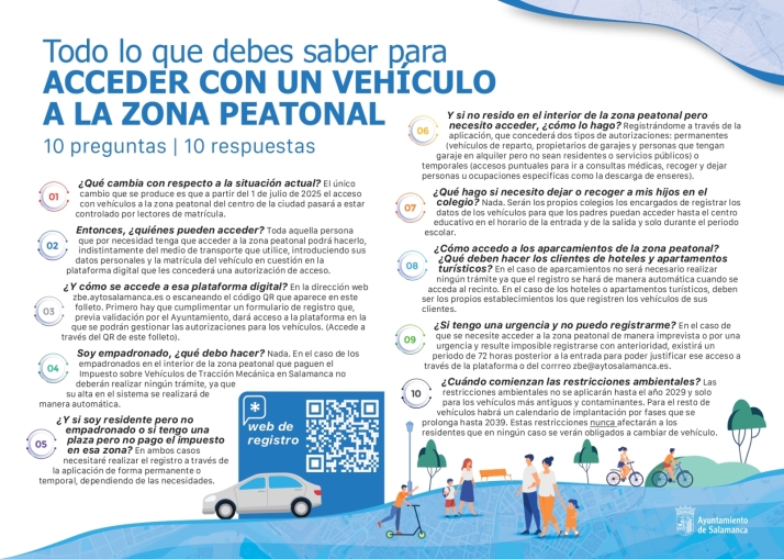 Todo lo que debes saber sobre el acceso a la zona peatonal de Salamanca | Imagen 2