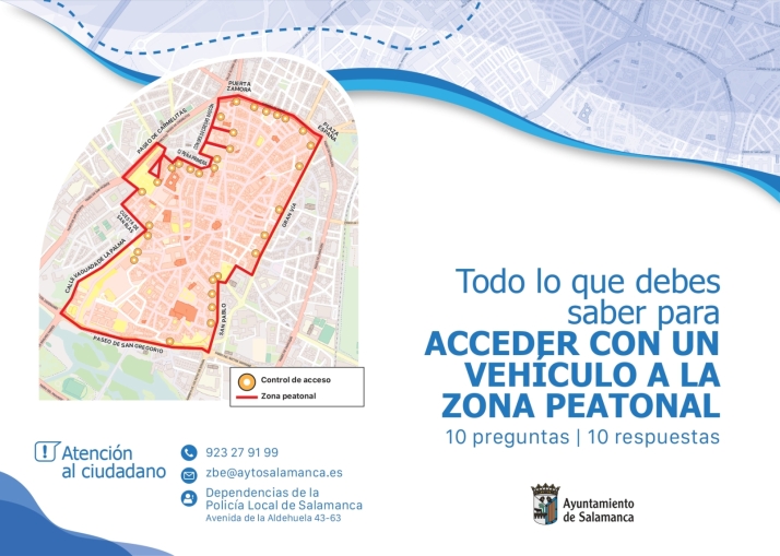 Todo lo que debes saber sobre el acceso a la zona peatonal de Salamanca | Imagen 1