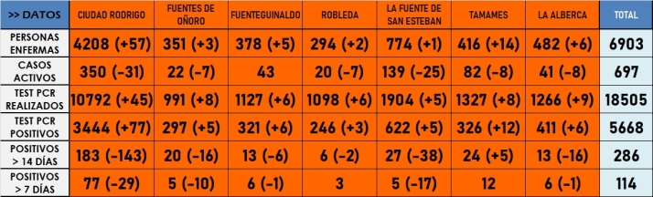 El conjunto de la comarca baja de 100 positivos en 7 d&iacute;as por primera vez desde el 23 de diciembre | Imagen 1