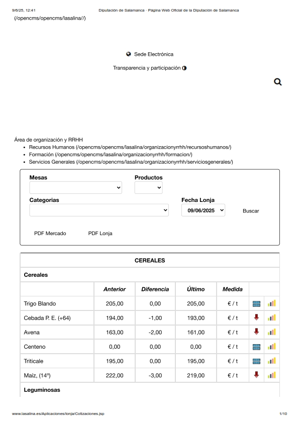 Foto 3 - El cereal continúa con cotizaciones a la baja y la carne de vacuno sigue sin tocar techo 