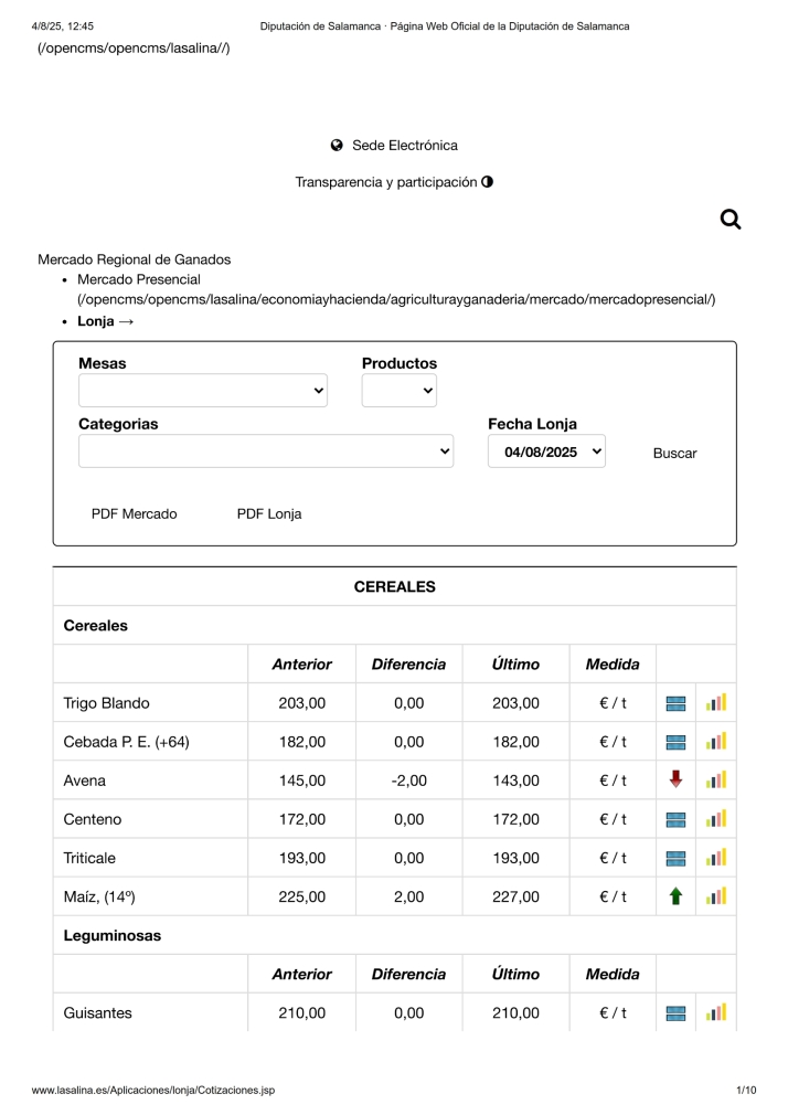 Foto 4 - Nueva subida del precio de las terneras, el cereal repite y el porcino blanco baja