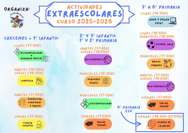 Aldeadávila comienza un completo programa de actividades extraescolares para el curso 2025-2026 | Imagen 1