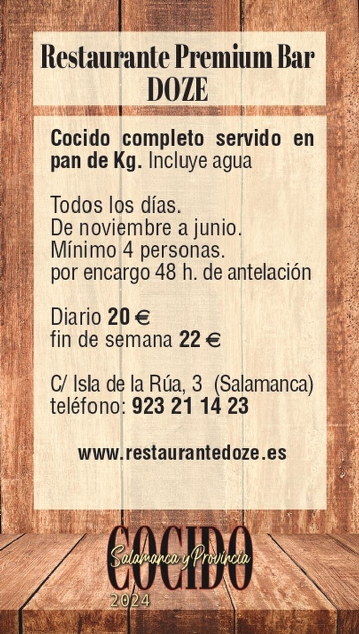 Disfruta el mejor cocido de Salamanca: lista de establecimientos y precios | Imagen 5