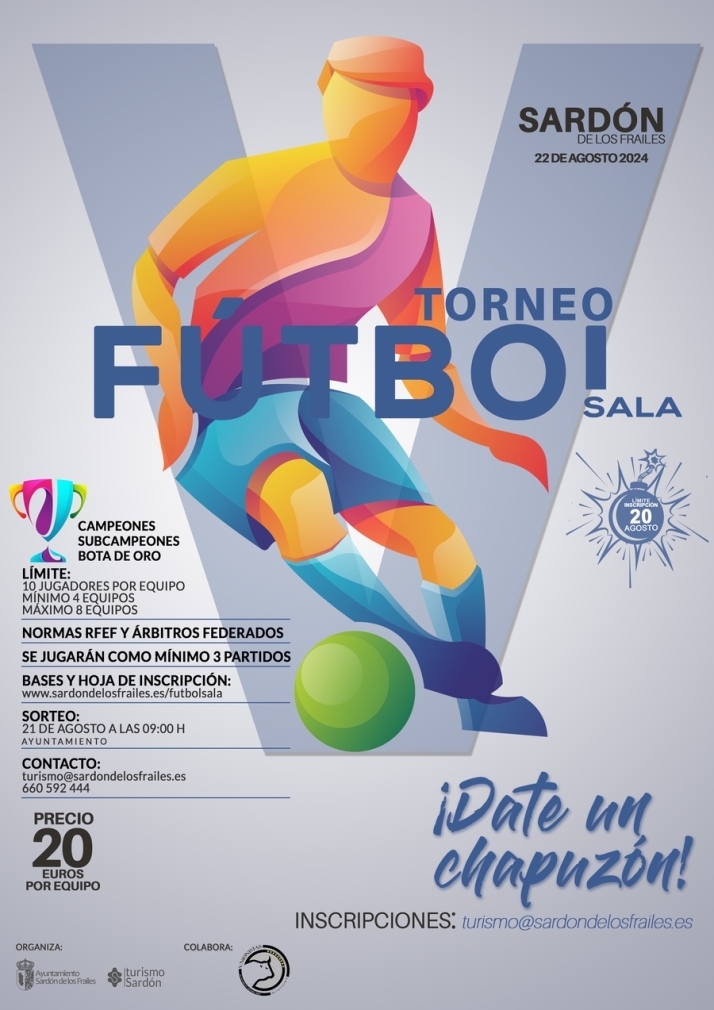 Sard&oacute;n de los Frailes vivir&aacute; el 22 de agosto el V Torneo de F&uacute;tbol Sala | Imagen 1