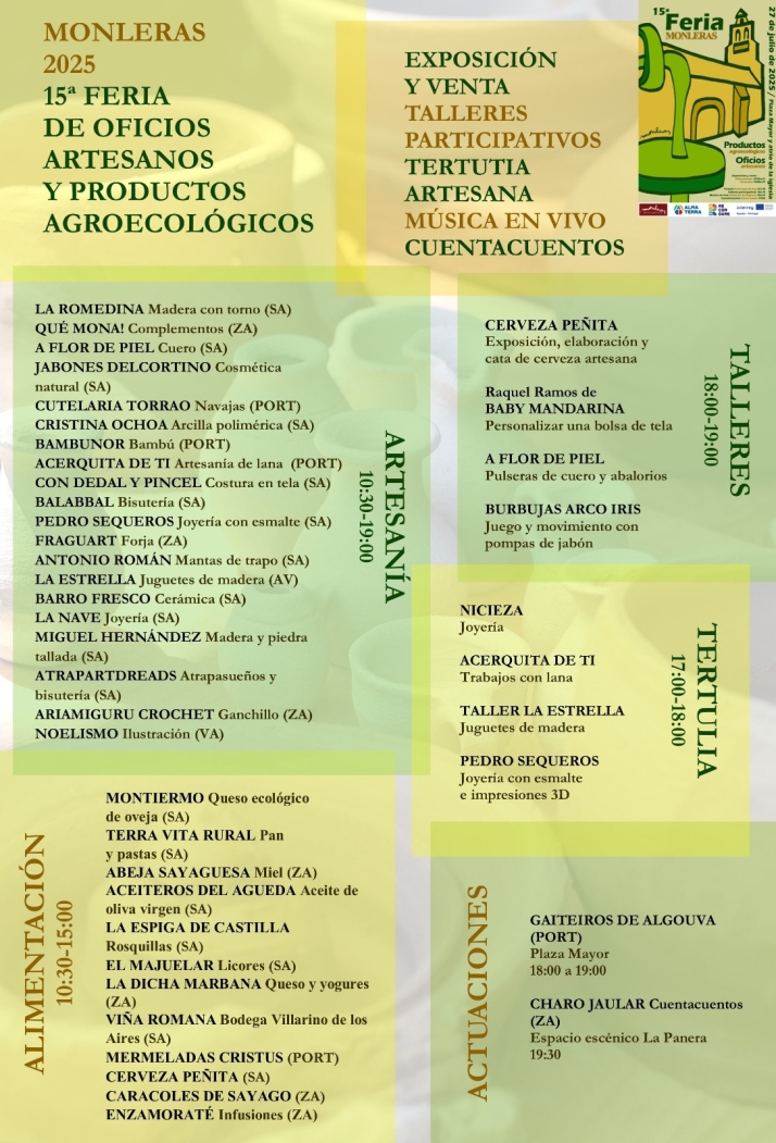 La calidad de los productos marca un nuevo éxito de la Feria de Artesanía y Agroecología de Monleras | Imagen 1