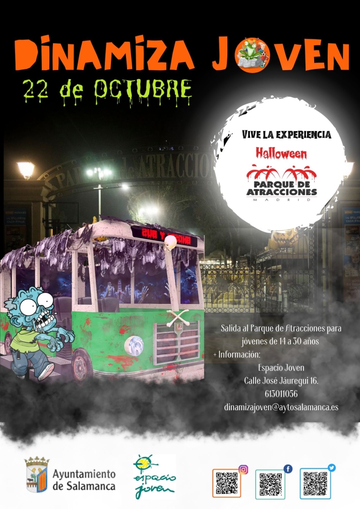 Celebrar Halloween en el parque de atracciones de Madrid puede ser gratis para j&oacute;venes de Salamanca | Imagen 1
