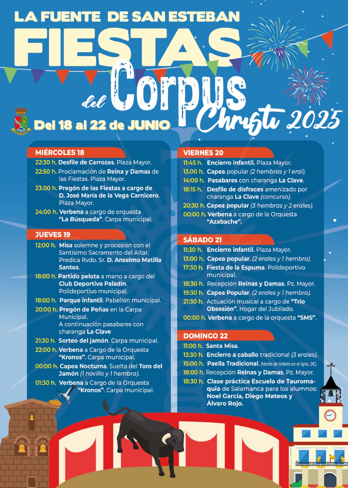 Programa fiestas Corpus 2025 La Fuente de San Esteban | Imagen 1