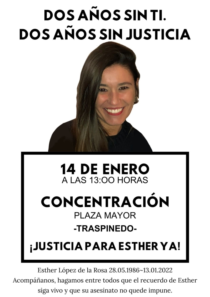 Convocan una concentraci&oacute;n por el segundo aniversario de la desaparici&oacute;n de Esther L&oacute;pez  | Imagen 1