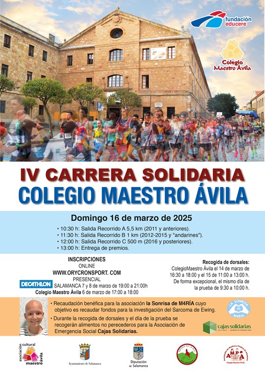 Cortes de tr&aacute;fico con motivo de la celebraci&oacute;n de la IV Carrera Solidaria Colegio Maestro &Aacute;vila | Imagen 1