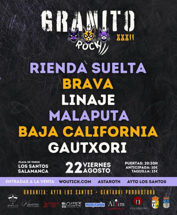 Los grupos que tocar&aacute;n en el Granito Rock, que vuelve a Los Santos el 22 de agosto  | Imagen 1