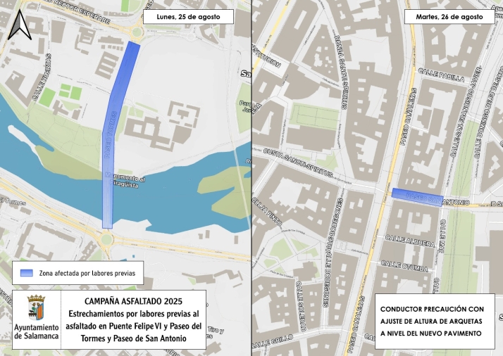 Las 35 calles de Salamanca en las que se renovar&aacute; el asfalto a partir del lunes | Imagen 1