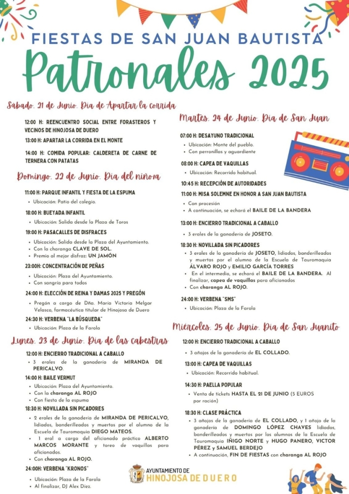 Hinojosa de Duero calienta motores para sus Fiestas de San Juan: cinco días de tradición y fervor popular | Imagen 1