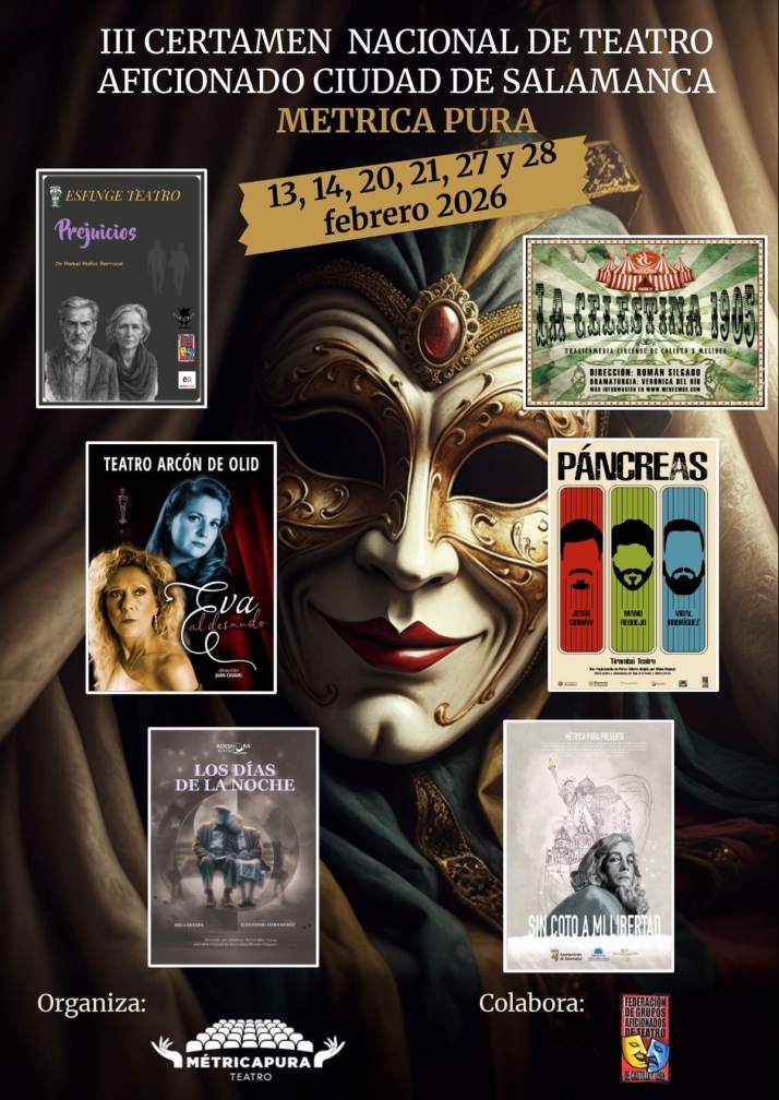Esta es la programaci&oacute;n del III Certamen Nacional de Teatro Aficionado Ciudad de Salamanca: fechas y obras seleccionadas | Imagen 1
