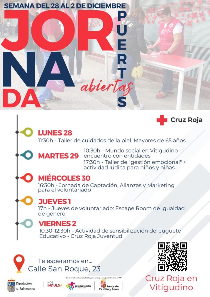 Jornada de Puertas Abiertas en Cruz Roja en Vitigudino con talleres y actividades para todas las edades | Imagen 1
