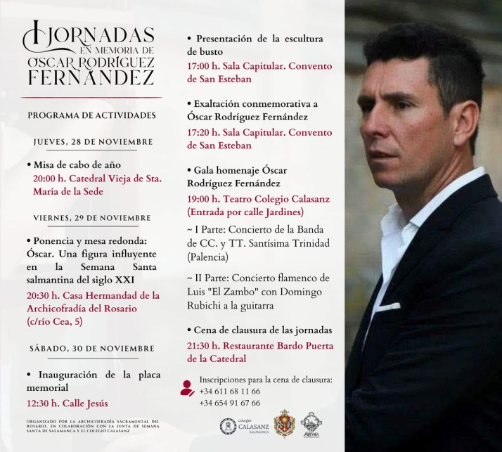 La Archicofrad&iacute;a del Rosario organiza  las I Jornadas en memoria de &Oacute;scar Rodr&iacute;guez Fern&aacute;ndez | Imagen 1