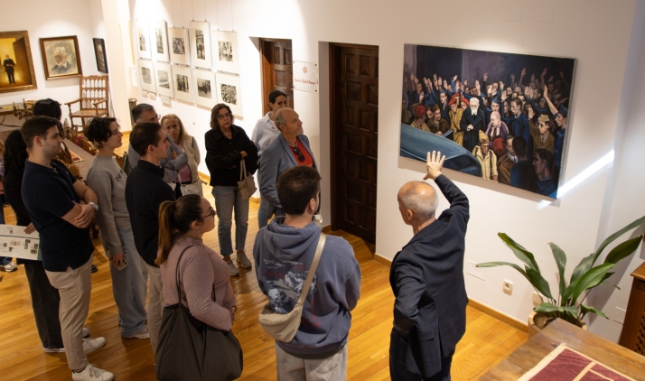 La Casa-Museo Unamuno incorpora el cuadro 'El rector es expulsado de la Universidad'  | Imagen 1