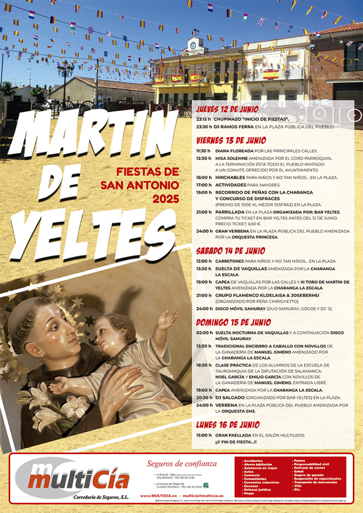 Martín de Yeltes desvela el programa de sus fiestas en honor a San Antonio | Imagen 1