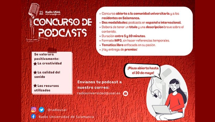 Radio Usal lanza la segunda edici&oacute;n del concurso de p&oacute;dcast &lsquo;Comparte tu pasi&oacute;n&rsquo; | Imagen 1