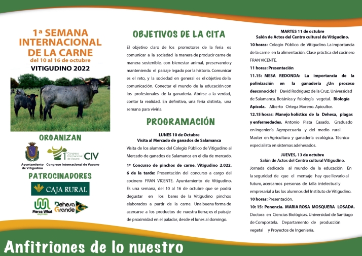 Vitigudino promociona el sector c&aacute;rnico con la 1&ordf; Semana Internacional de la Carne | Imagen 1