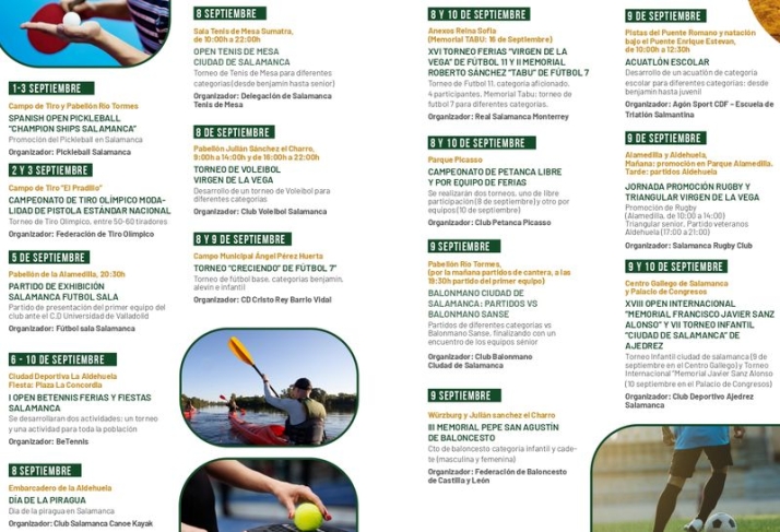 M&aacute;s de 20 actividades en el programa deportivo de las Ferias y Fiestas | Imagen 1