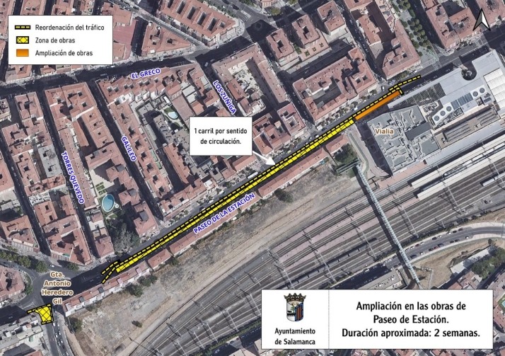 Cortes de tr&aacute;fico en la calle Imperial y el paseo de la Estaci&oacute;n a partir de este martes | Imagen 2