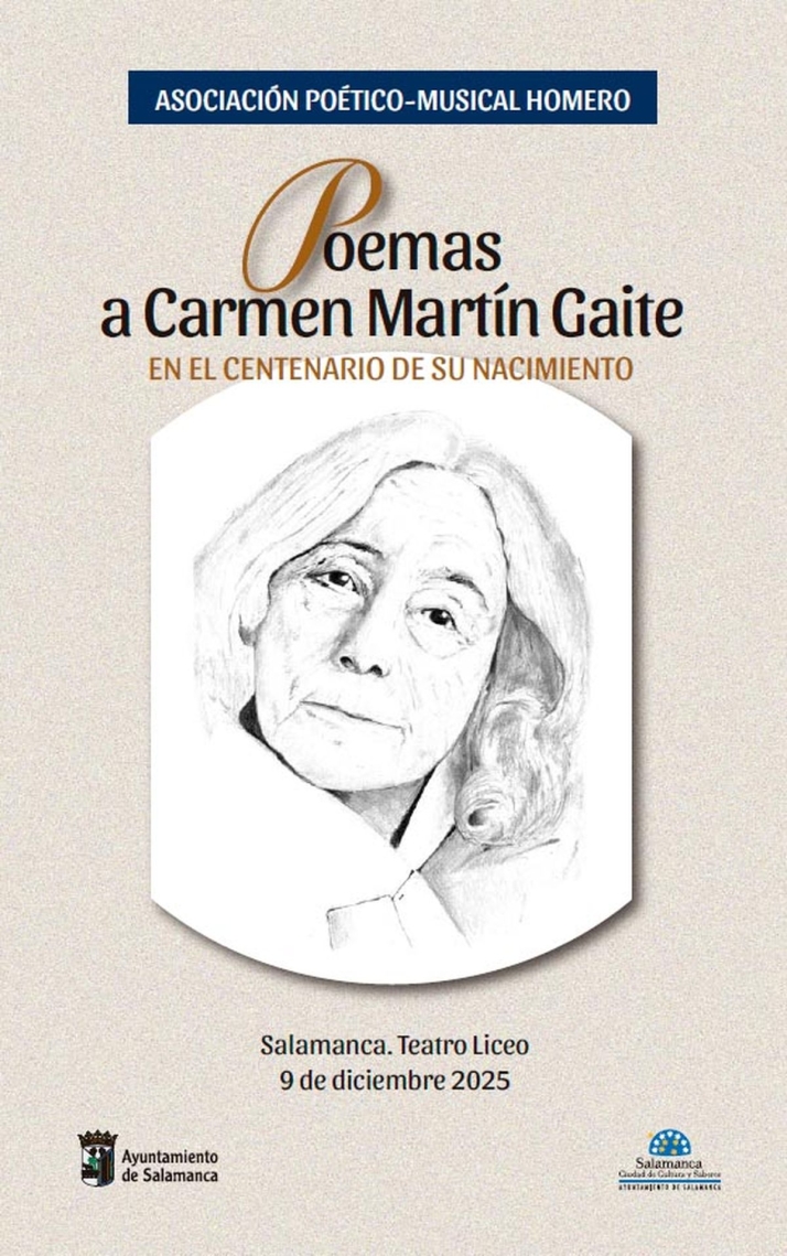 El Teatro Liceo acoge un recital po&eacute;tico en homenaje a la escritora Carmen Mart&iacute;n Gaite | Imagen 1