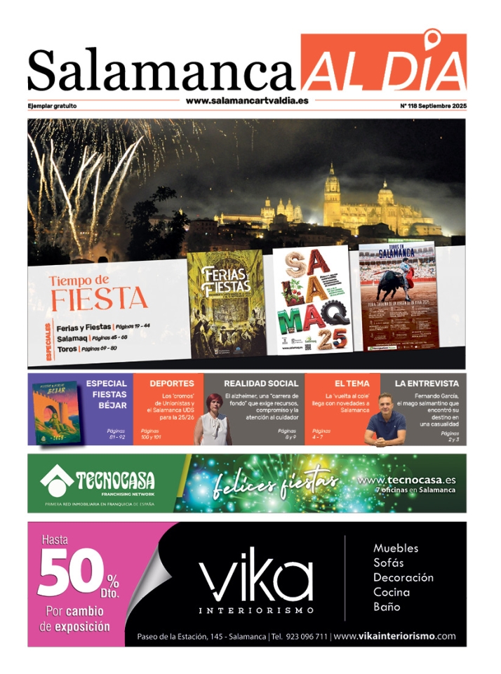 Este jueves sale a la calle el número de septiembre del periódico de papel SALAMANCA AL DÍA | Imagen 1