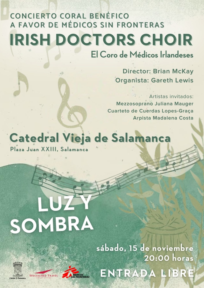 El coro de m&eacute;dicos Irish Doctors Choir act&uacute;a en la Catedral Vieja a beneficio de M&eacute;dicos Sin Fronteras | Imagen 1