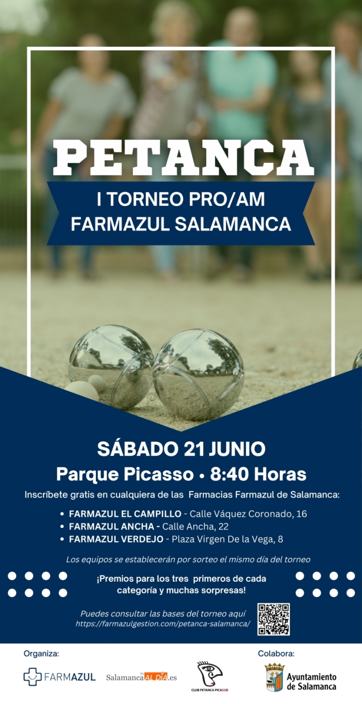 La petanca tomará Salamanca el 21 de junio con el I Campeonato Farmazul por el envejecimiento activo | Imagen 1