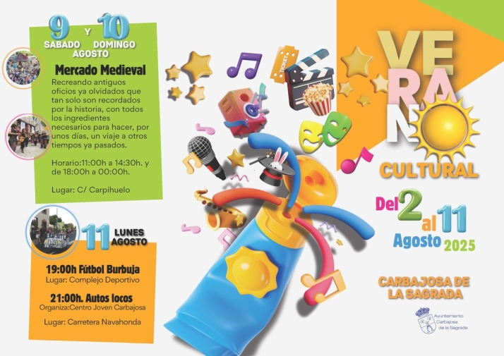 Todo preparado para el Verano Cultural de Carbajosa de la Sagrada | Imagen 1