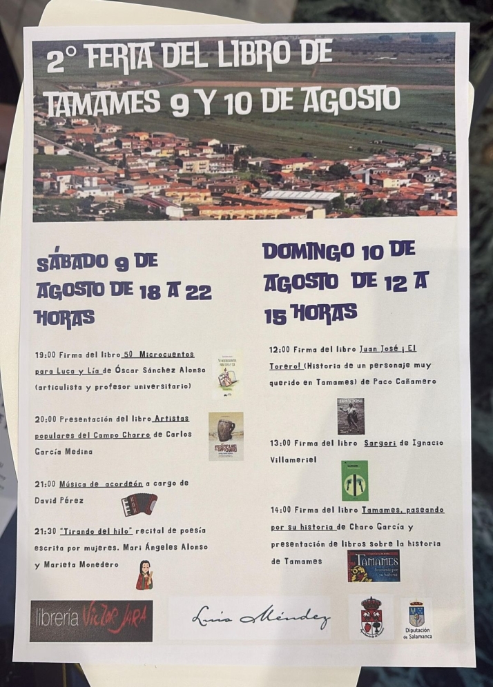Tamames apuesta por la cultura con su II Feria del Libro para &quot;llenar de vida los pueblos&quot; | Imagen 1