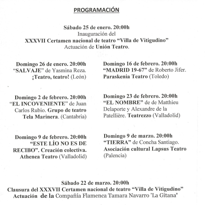 Uni&oacute;n Teatro pone un gran broche a la inauguraci&oacute;n del XXXVII Certamen de Teatro Villa de Vitigudino | Imagen 1