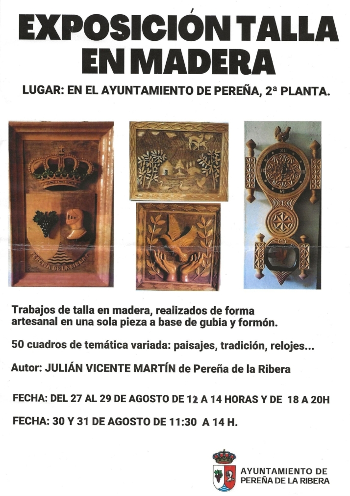 El arte tallado en madera de Juli&aacute;n Vicente regresa a su Pere&ntilde;a natal con 47 obras &uacute;nicas | Imagen 1