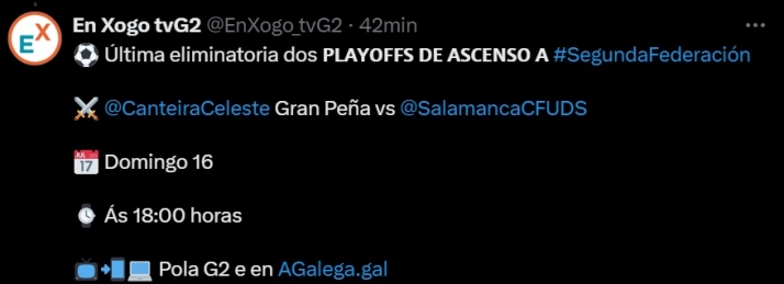 La TVG adelanta que el Celta C - Salamanca UDS se jugar&aacute; el domingo 16 por la tarde | Imagen 1