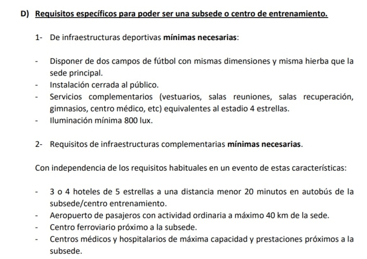 Salamanca no solicit&oacute; ser subsede del Mundial 2030 y estos eran los requisitos que ped&iacute;a la FIFA | Imagen 1