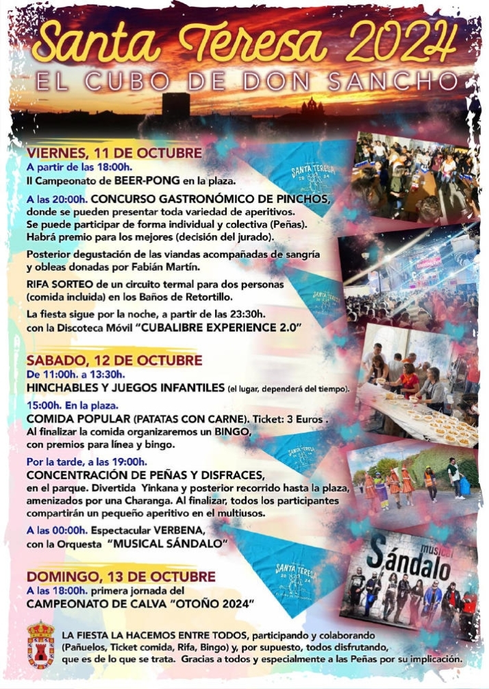 Los vecinos de El Cubo de Don Sancho se disponen a celebrar Santa Teresa con un intenso programa festivo | Imagen 1