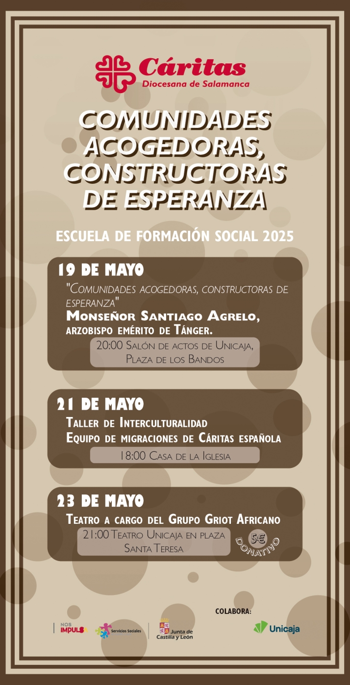 Monse&ntilde;or Santiago Agrelo inaugurar&aacute; las jornadas sobre migraci&oacute;n de C&aacute;ritas Salamanca | Imagen 1