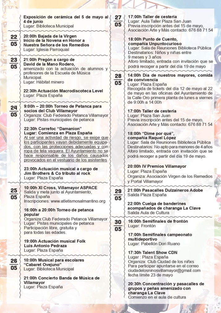 Villamayor se engalana para sus fiestas: un completo programa cultural y lúdico del 23 de mayo al 2 de junio | Imagen 2