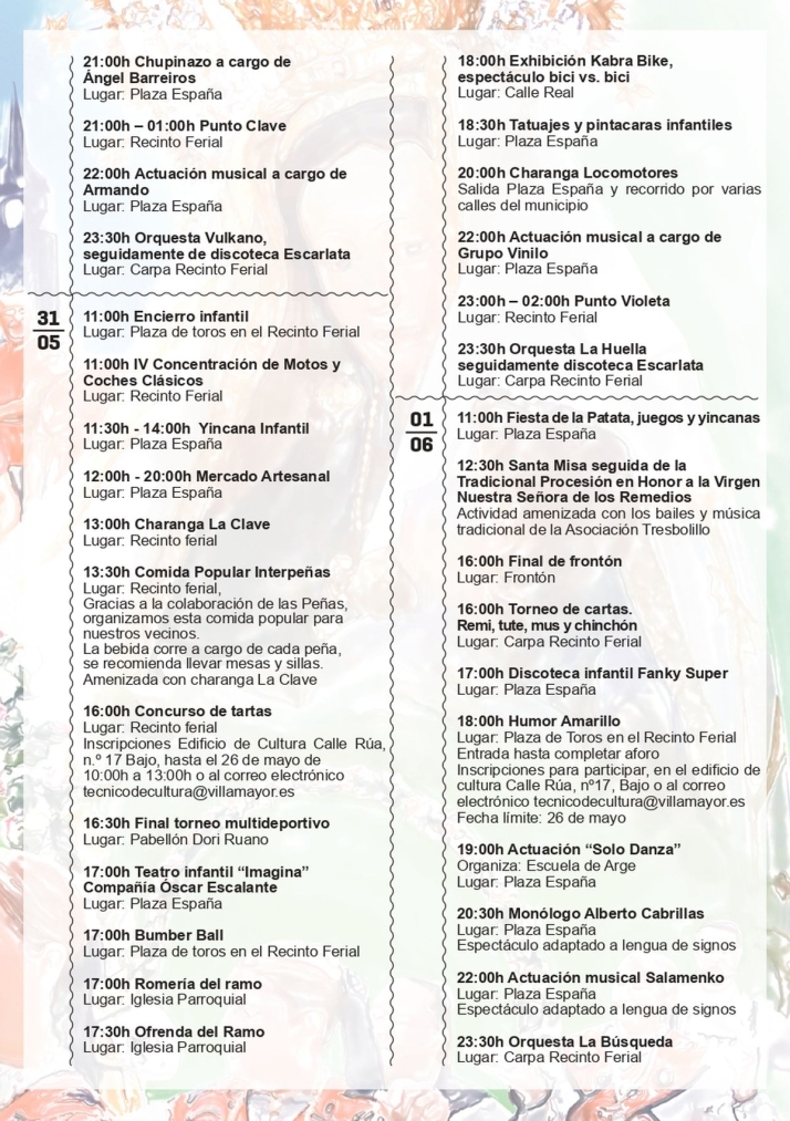 Villamayor se engalana para sus fiestas: un completo programa cultural y lúdico del 23 de mayo al 2 de junio | Imagen 3