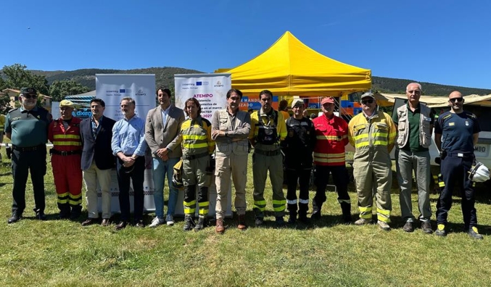 El Ma&iacute;llo acoge un simulacro de gran incendio para perfeccionar la cooperaci&oacute;n transfronteriza