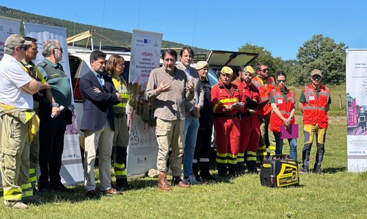 Foto 2 - El Maíllo acoge un simulacro de gran incendio para perfeccionar la cooperación transfronteriza