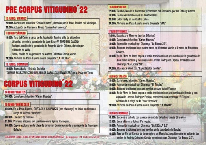 El Ayuntamiento de Vitigudino tiene todo dispuesto para los primeros Corpus tras la pandemia | Imagen 1