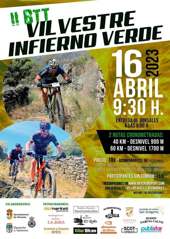 Vilvestre vivir&aacute; el domingo 16 de abril el II Infierno Verde BTT | Imagen 1