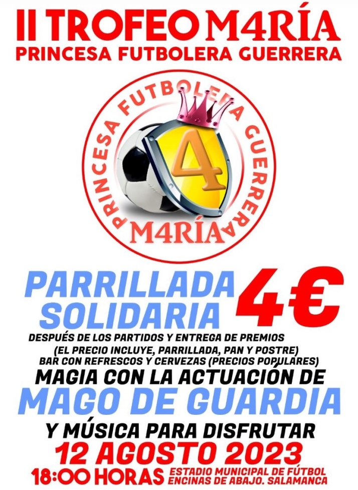 As&iacute; ser&aacute; el II Trofeo M4R&Iacute;A 'Princesa Futbolera Guerrera': f&uacute;tbol, parillada, premios, magia, m&uacute;sica... | Imagen 1