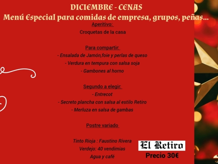 Restaurante El Retiro ofrece en Vitigudino su men&uacute; especial para estas navidades | Imagen 1