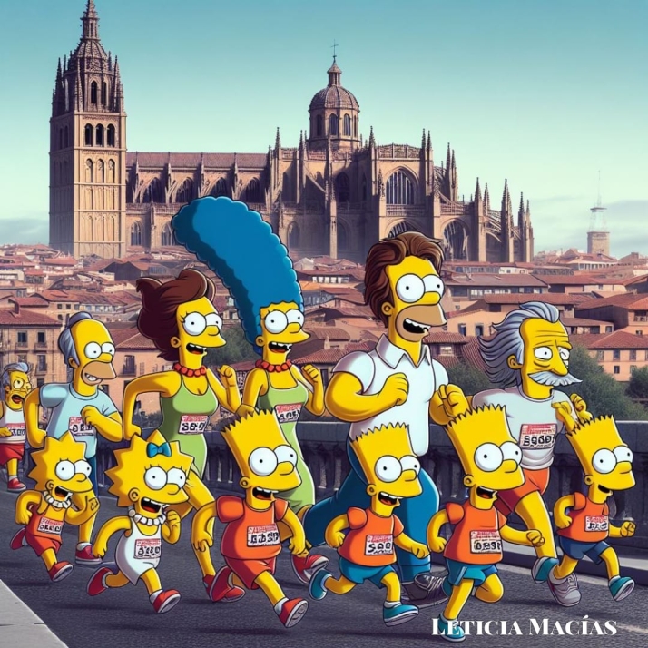 Los Simpson &lsquo;visitan&rsquo; Salamanca y disfrutan del Carnaval del Toro de Ciudad Rodrigo  | Imagen 3