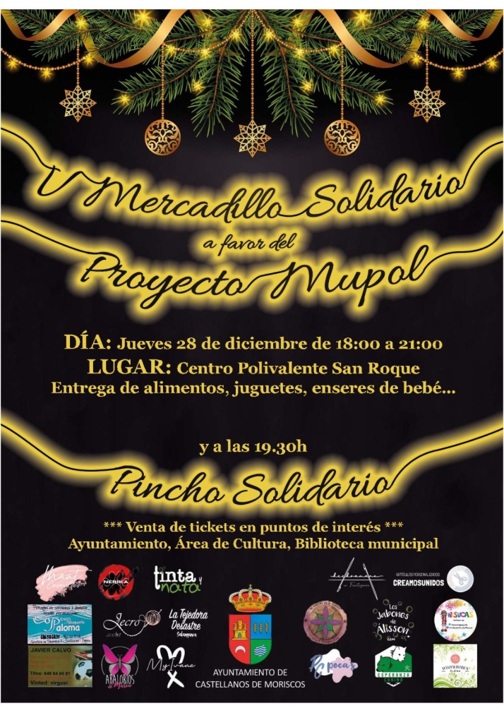 Castellanos de Moriscos celebra el V Mercadillo Solidario a favor del Proyecto Mupol | Imagen 1