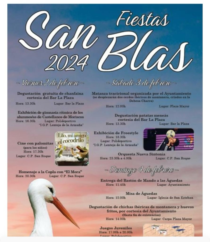 Orquesta, exhibiciones o degustaciones gratuitas para celebrar San Blas en Castellanos de Moriscos  | Imagen 1